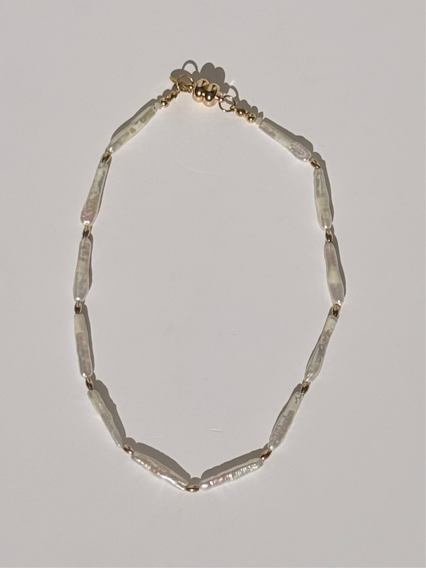 Biwa Pearl Necklace
