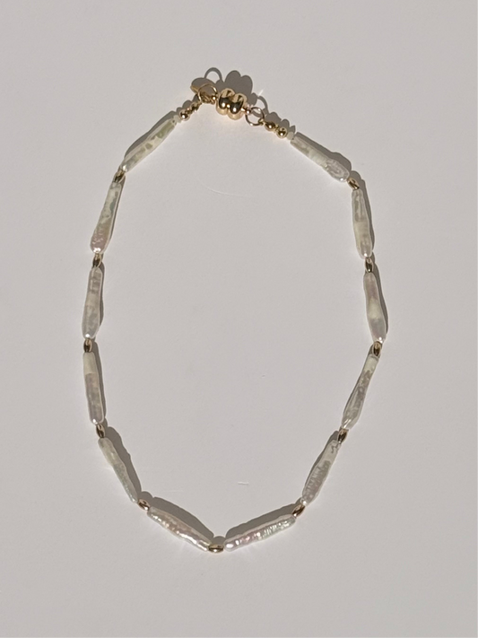 Biwa Pearl Necklace