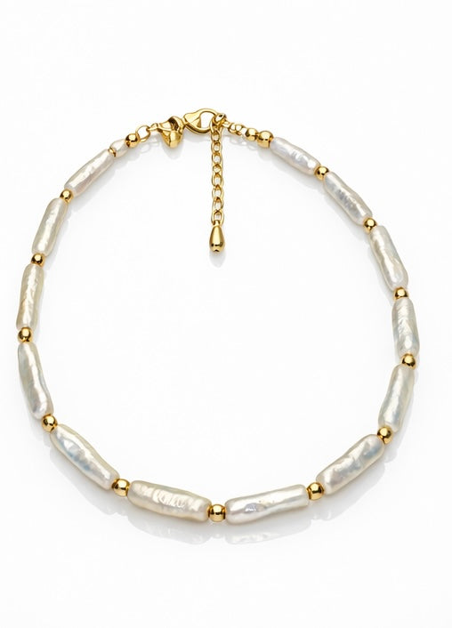 Biwa Pearl Necklace